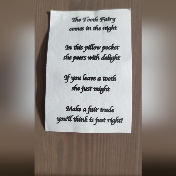 Childs Tooth Fairy Hanging Pillow-Cheetah Print New Hand Crafted - Picture 2 of 2